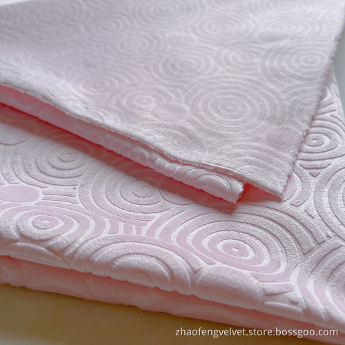 100% Polyester Knitted Glue Embossed Holland Velvet Fabric
